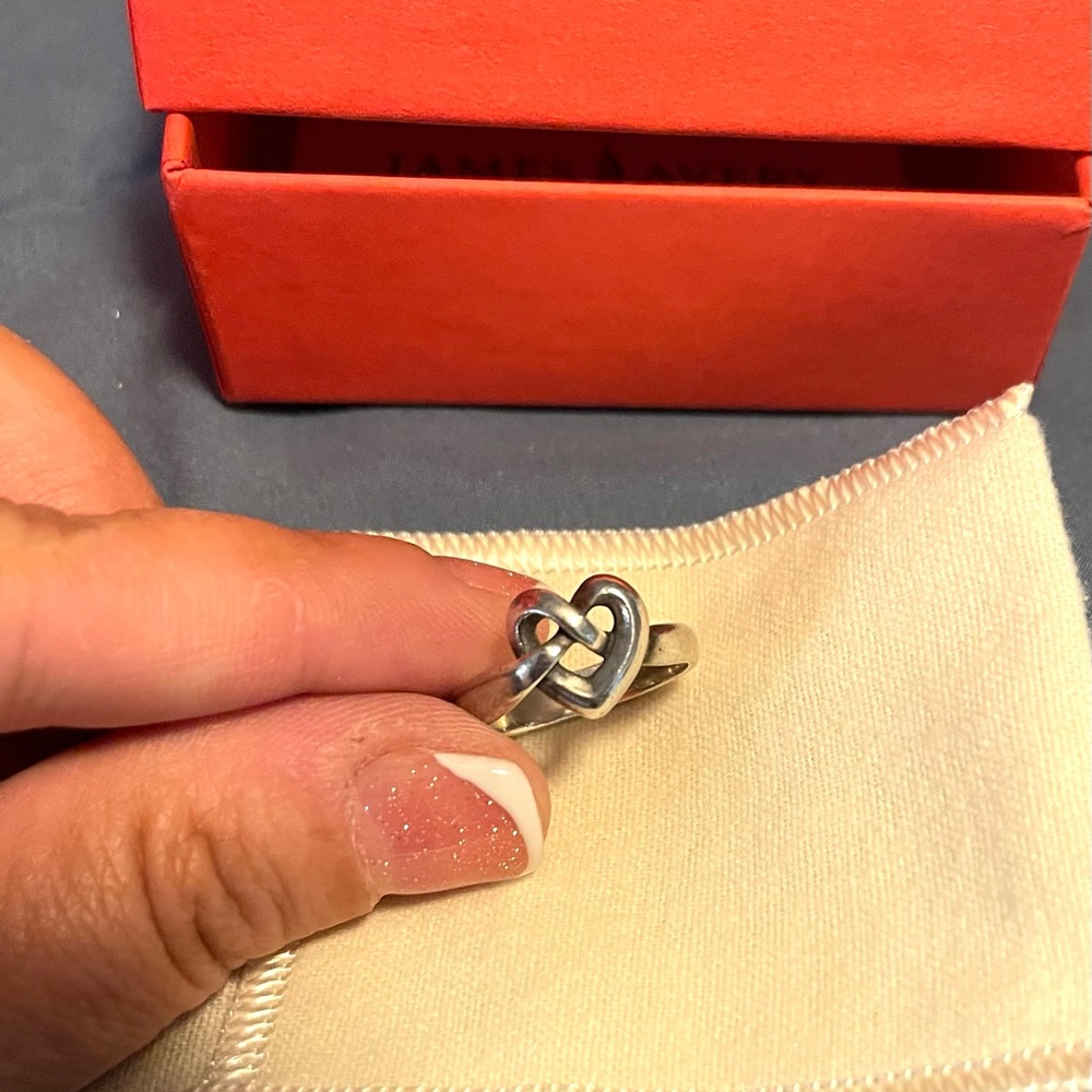 James Avery heart knot ring